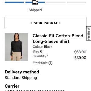 Gently used Lululemon  shirt